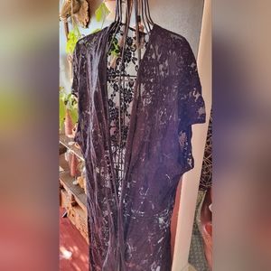 Lace kimono